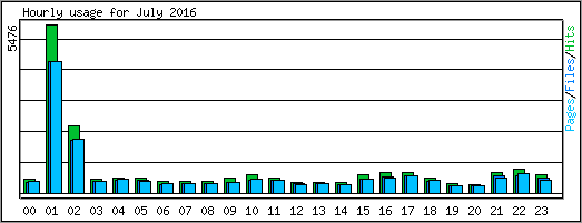 Hourly usage